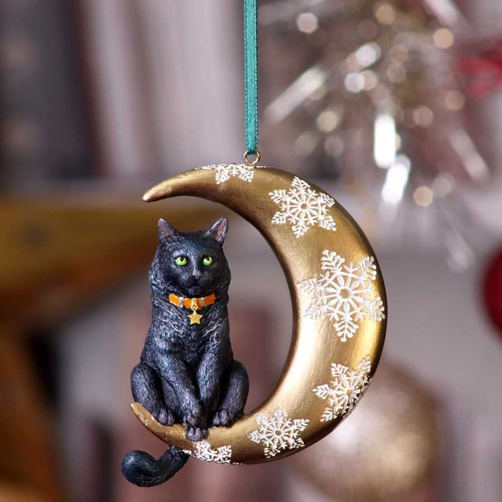 Nemesis Now - Moon Cat Weihnachtskugel - Mehrfarben